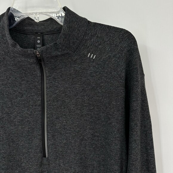 LULULEMON surge warm half zip pullover jacket embroidered heathered gray XXL - Picture 5 of 9